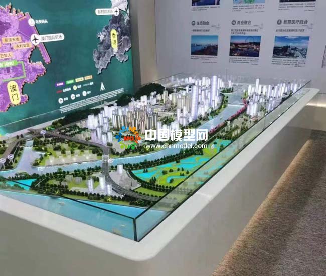 横琴一江两岸规划沙盘模型