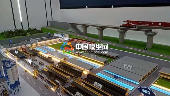 中国铁建大桥局制梁场沙盘模型