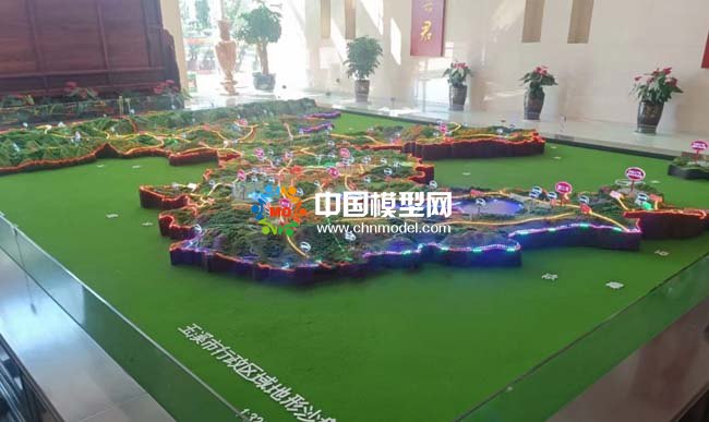 行政区域地形沙盘模型