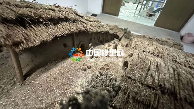 长沙窑铜官陶瓷烧制技艺复原场景沙盘模型