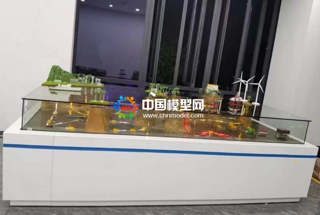 新能源海底电缆铺设场景沙盘模型