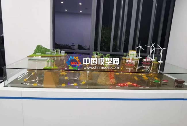 新能源海底电缆铺设场景沙盘模型
