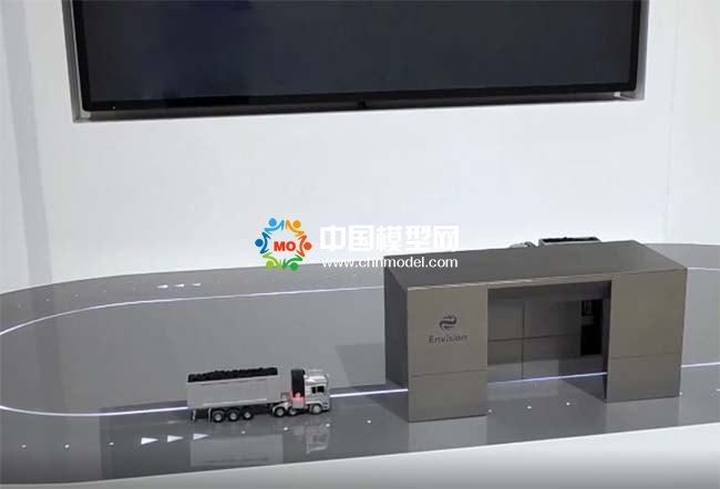 智能重卡换电站模型