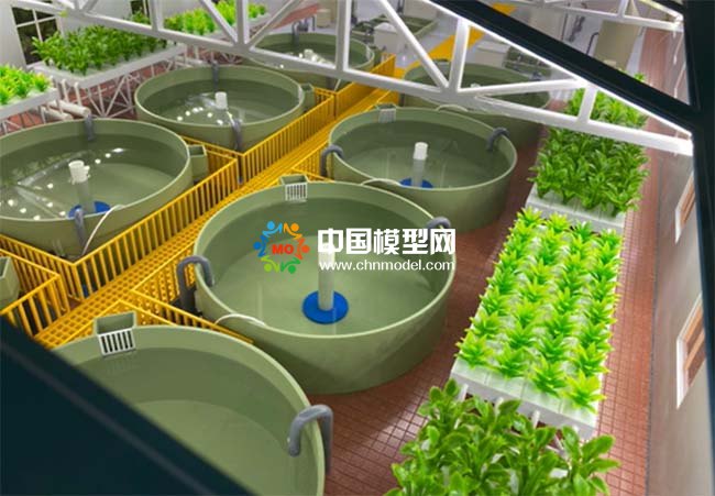水产养殖海容保温模块沙盘模型