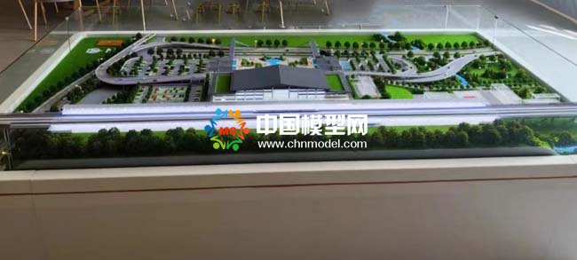 杭温高铁楠溪江站站房沙盘模型