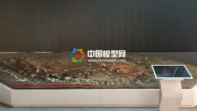 张掖世界地质公园沙盘模型