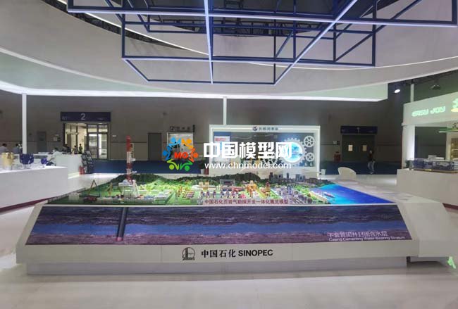 页岩气勘测开发沙盘模型