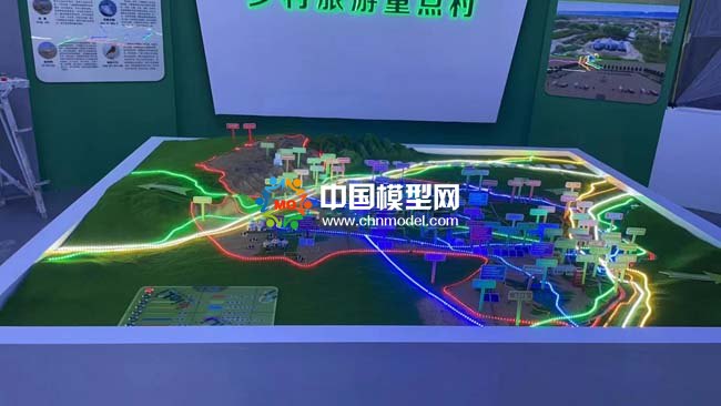 乡村旅游规划沙盘模型