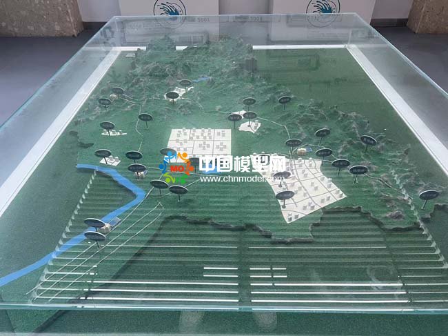 城市污水处理管网沙盘模型