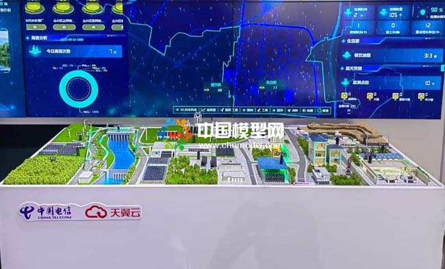 大气指挥调度平台沙盘模型