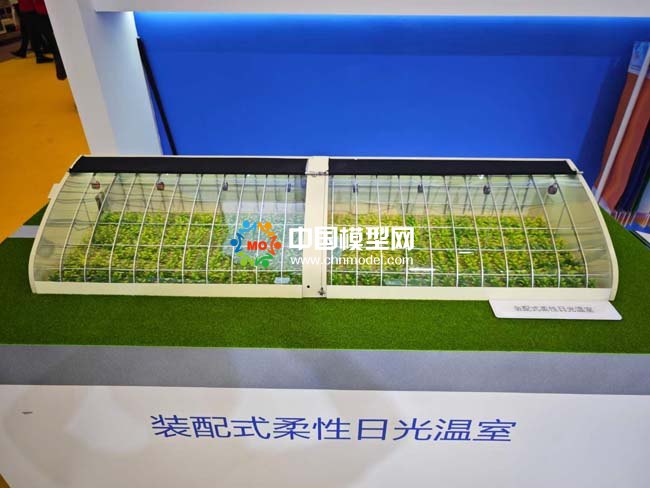 装配式柔性日光温室沙盘模型
