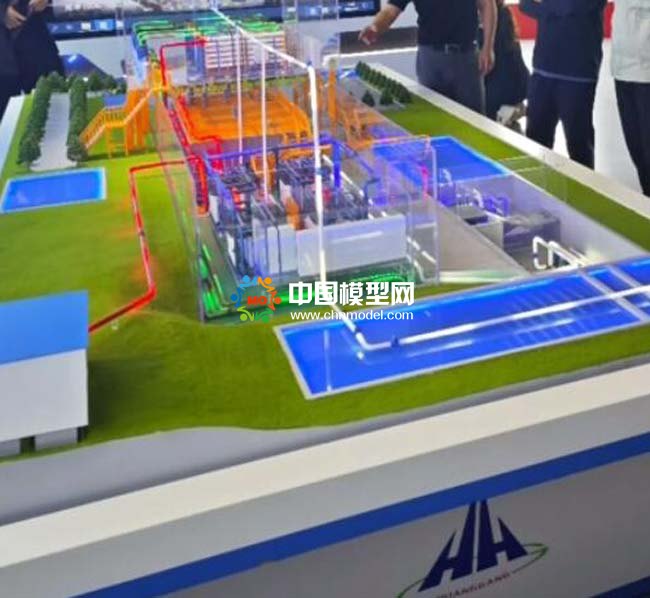 污水处理流程沙盘模型