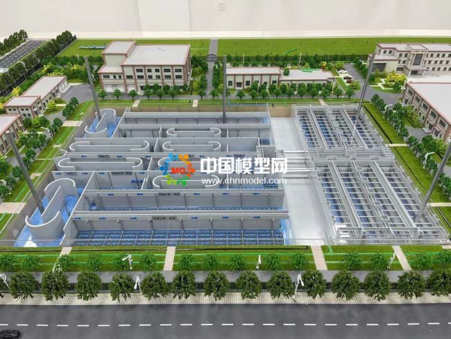 高碑店污水处理厂沙盘模型