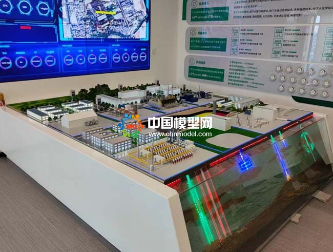 土壤治理和地下水治理沙盘模型