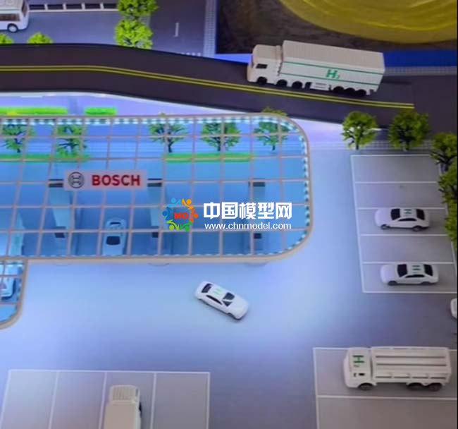 零碳氢运沙盘模型