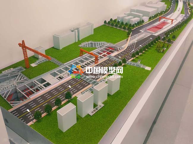 ​​​​​​​城市轨道交通地铁站施工沙盘模型
