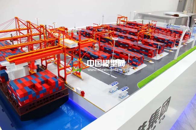 自动化码头智能港口沙盘模型