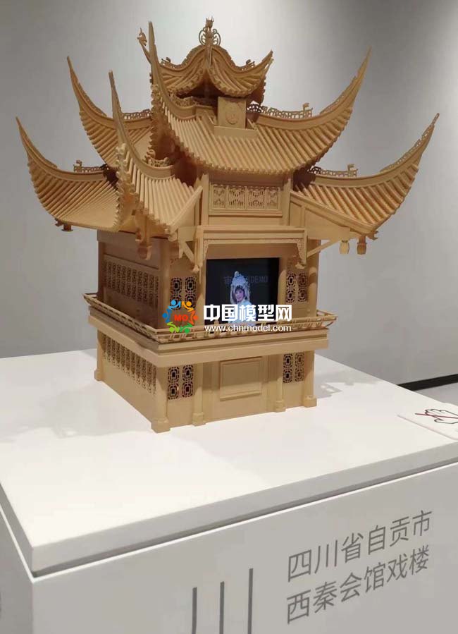 会馆戏楼建筑模型