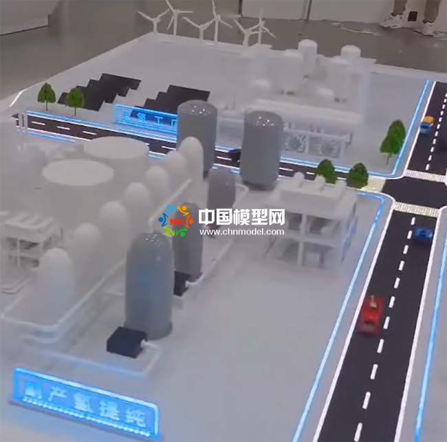 氢气纯化工业副产制氢提纯沙盘模型