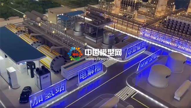 绿电储能绿色化工耦合联动沙盘模型
