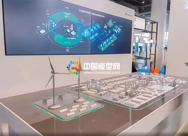 新型绿色能源系统再生能源电站沙盘模型