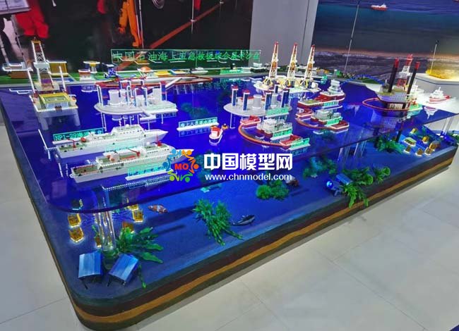 中国石油海上应急救援综合展示沙盘模型