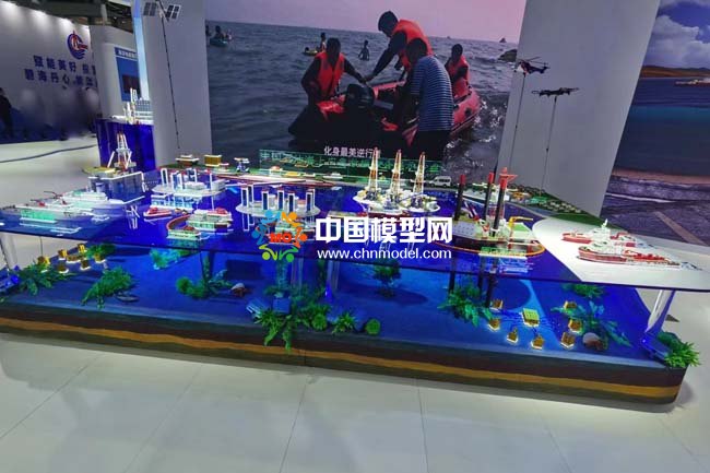 中国石油海上应急救援综合展示沙盘模型