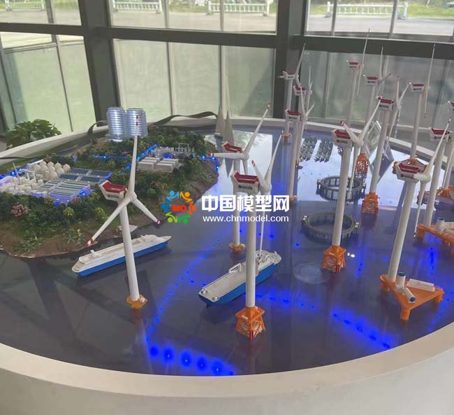 智慧风电场海上风电整体解决方案沙盘模型