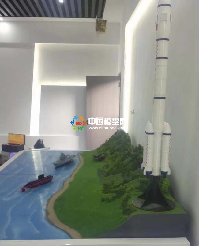 军事防御系统沙盘模型