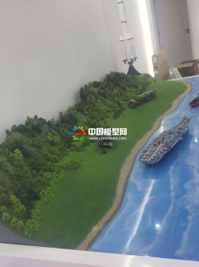 军事防御系统沙盘模型