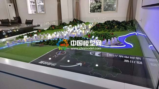 达川区规划沙盘模型
