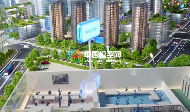 松下绿智造沙盘模型