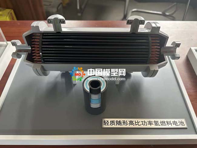 轻质随型高比功率氢燃料电池模型