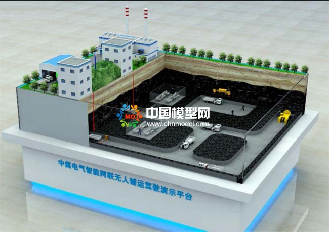 煤矿智能网联无人辅运驾驶沙盘模型