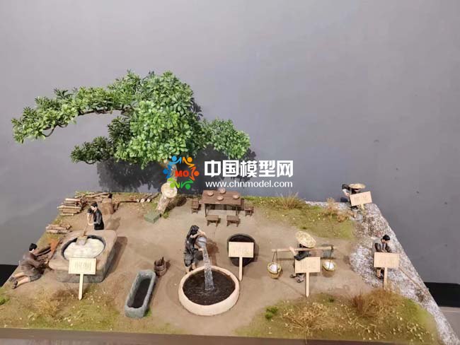 制盐方式沙盘模型