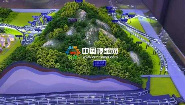 隧道剖面沙盘模型