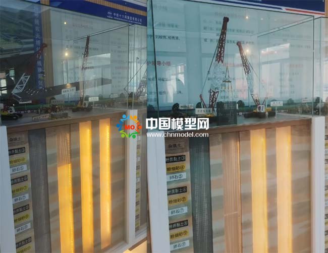 地铁轨道交通地连墙施工沙盘模型