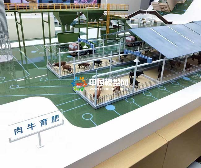 肉牛育肥养牛场沙盘模型