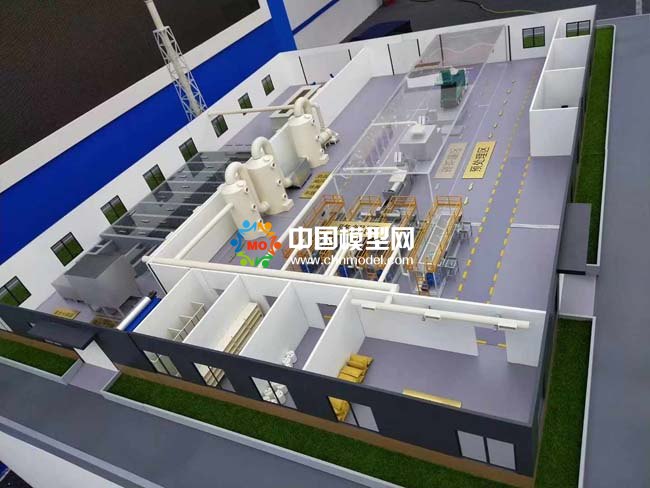 垃圾降解处理沙盘模型