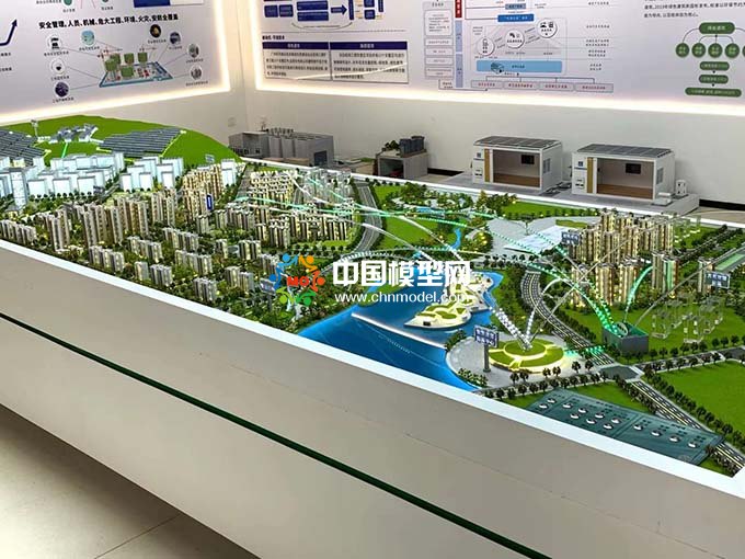 智慧能源微电网光储直柔建筑沙盘模型  
