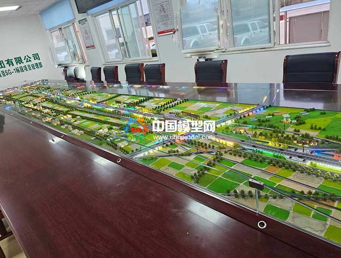 公路桥梁改建工程施工沙盘模型