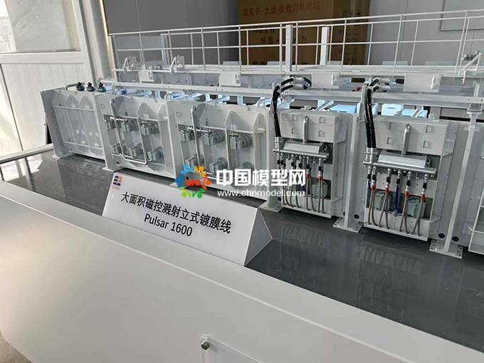 大面积磁控溅射立式镀膜线模型