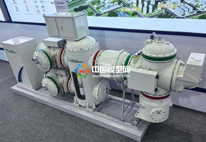 纯洁净空气绝缘真空开断环保GIS模型