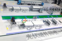 光伏组件回收一体化处置沙盘模型