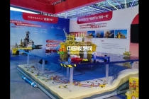 深水半潜式生产储油平台深海一号模型