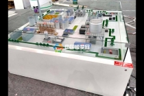 二氧化硅基新材料环保生产线沙盘模型