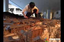 温大建筑工程学院学子制作土楼建筑模型