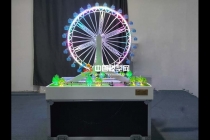 炫彩动态摩天轮沙盘模型